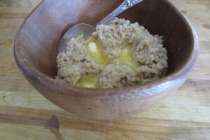 Read more about the article steel cut oats, butter and a silver spoon